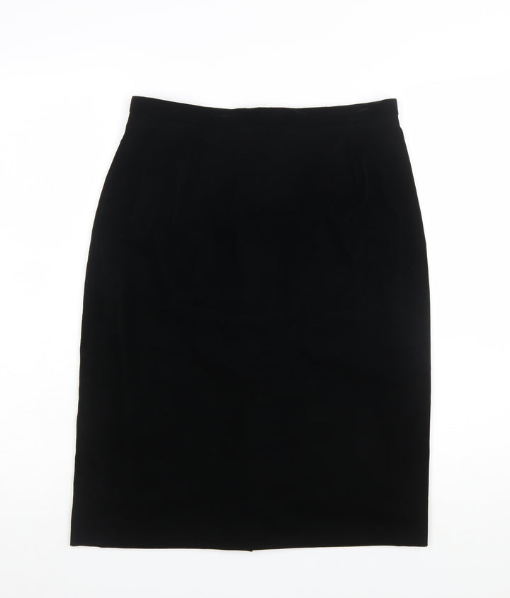 Marks and Spencer Women’s Black Size 14 Pencil Skirt Lined Stretch
