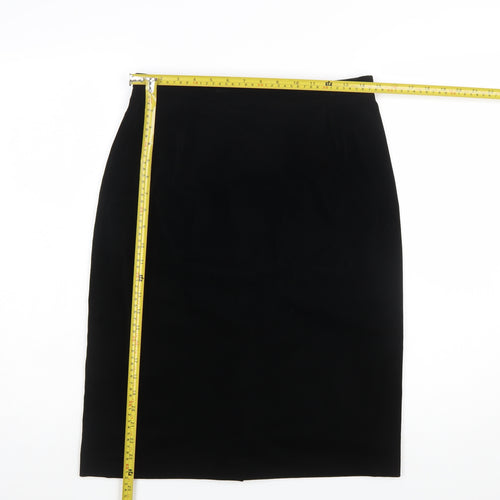 Marks and Spencer Women’s Black Size 14 Pencil Skirt Lined Stretch