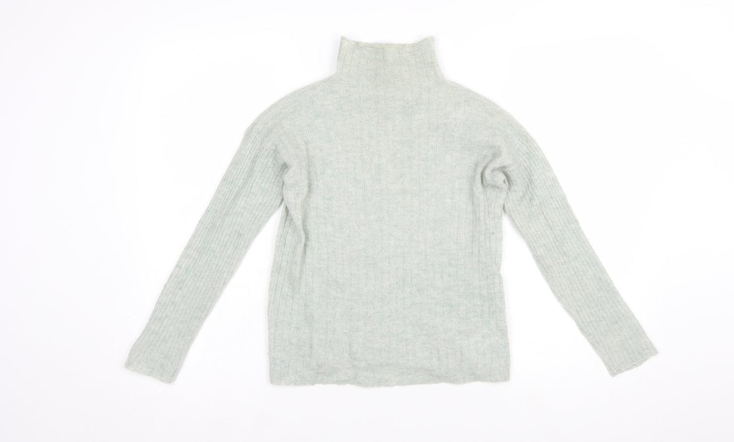 Jigsaw Women’s Grey Alpaca Wool Roll Neck Jumper XS
