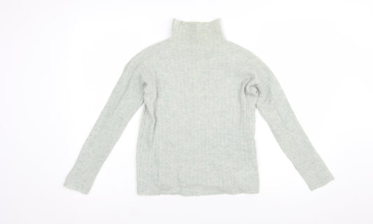 Jigsaw Women’s Grey Alpaca Wool Roll Neck Jumper XS