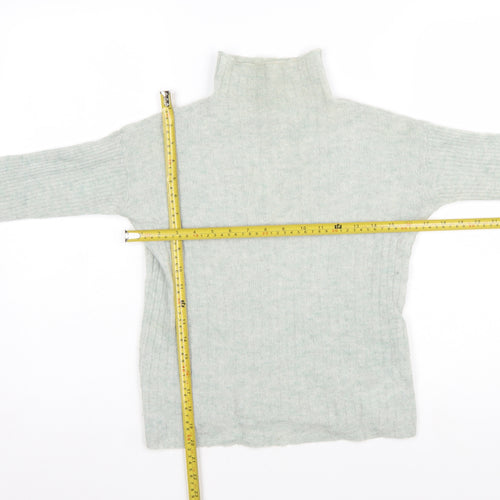 Jigsaw Women’s Grey Alpaca Wool Roll Neck Jumper XS