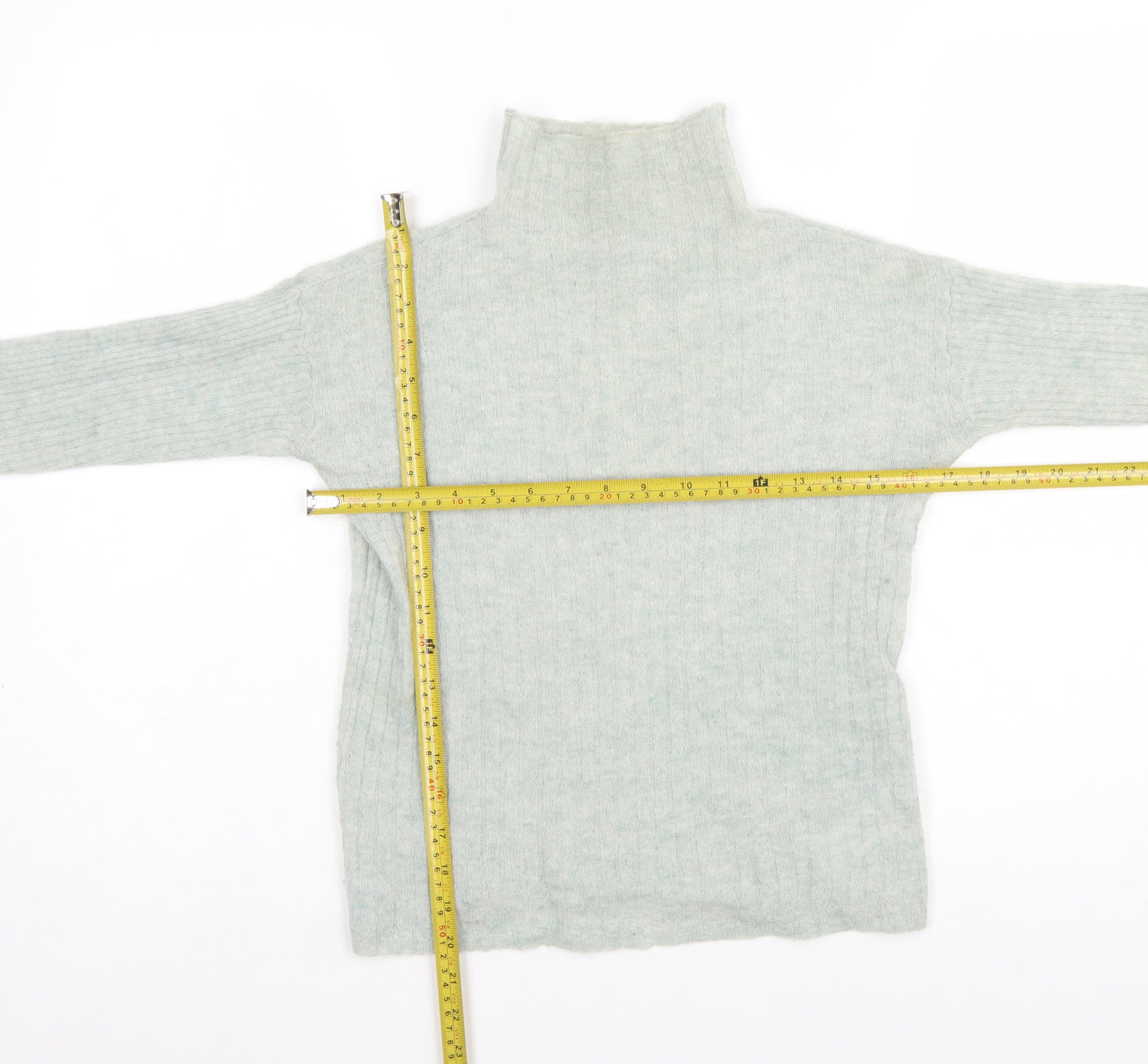 Jigsaw Women’s Grey Alpaca Wool Roll Neck Jumper XS