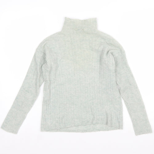 Jigsaw Women’s Grey Alpaca Wool Roll Neck Jumper XS