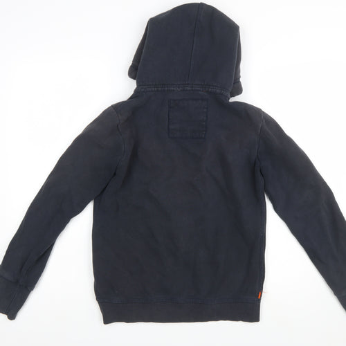 Superdry Men’s Black Full Zip Hoodie Medium Orange Label