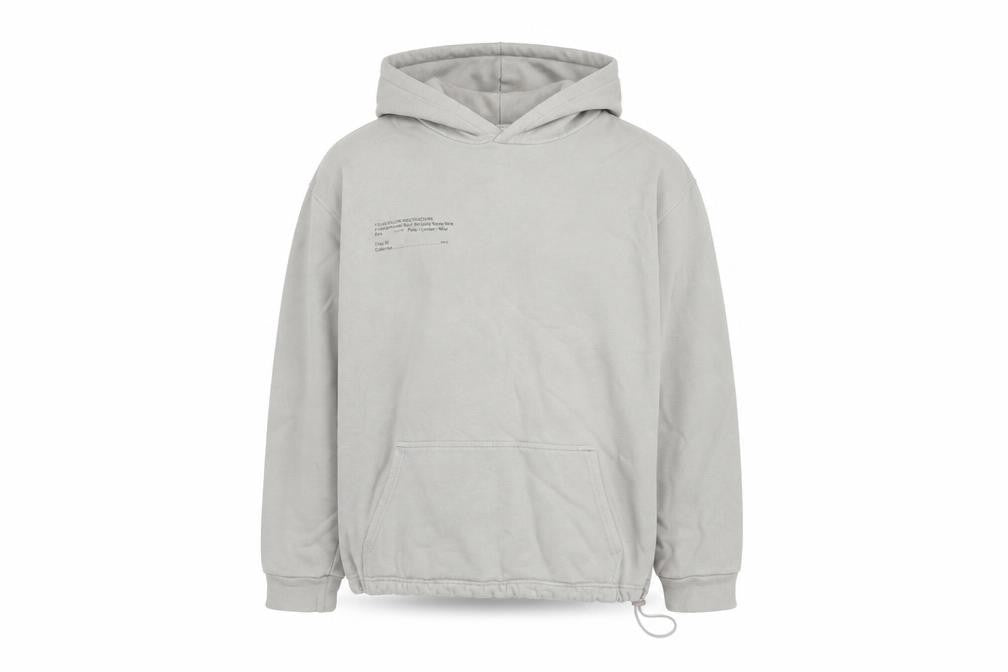 Topman Unisex Grey Cotton Pullover Hoodie M Relaxed Fit