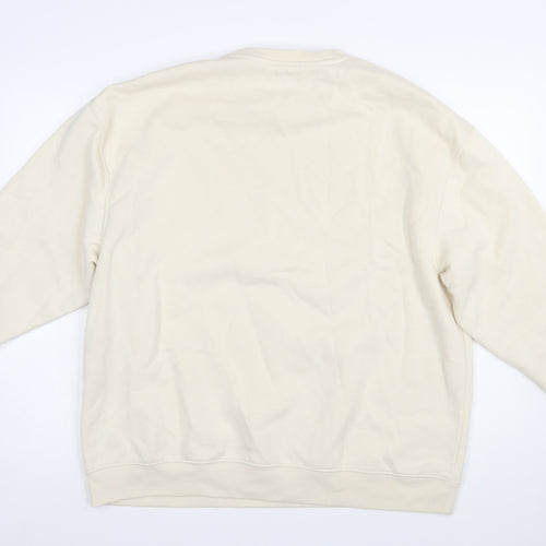 Def Leppard Women's Beige Graphic Crew Neck Sweatshirt Size M 12/14