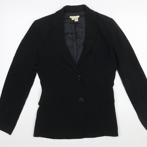 Zara Woman Black Slim Fit Single-Breasted Blazer UK 10