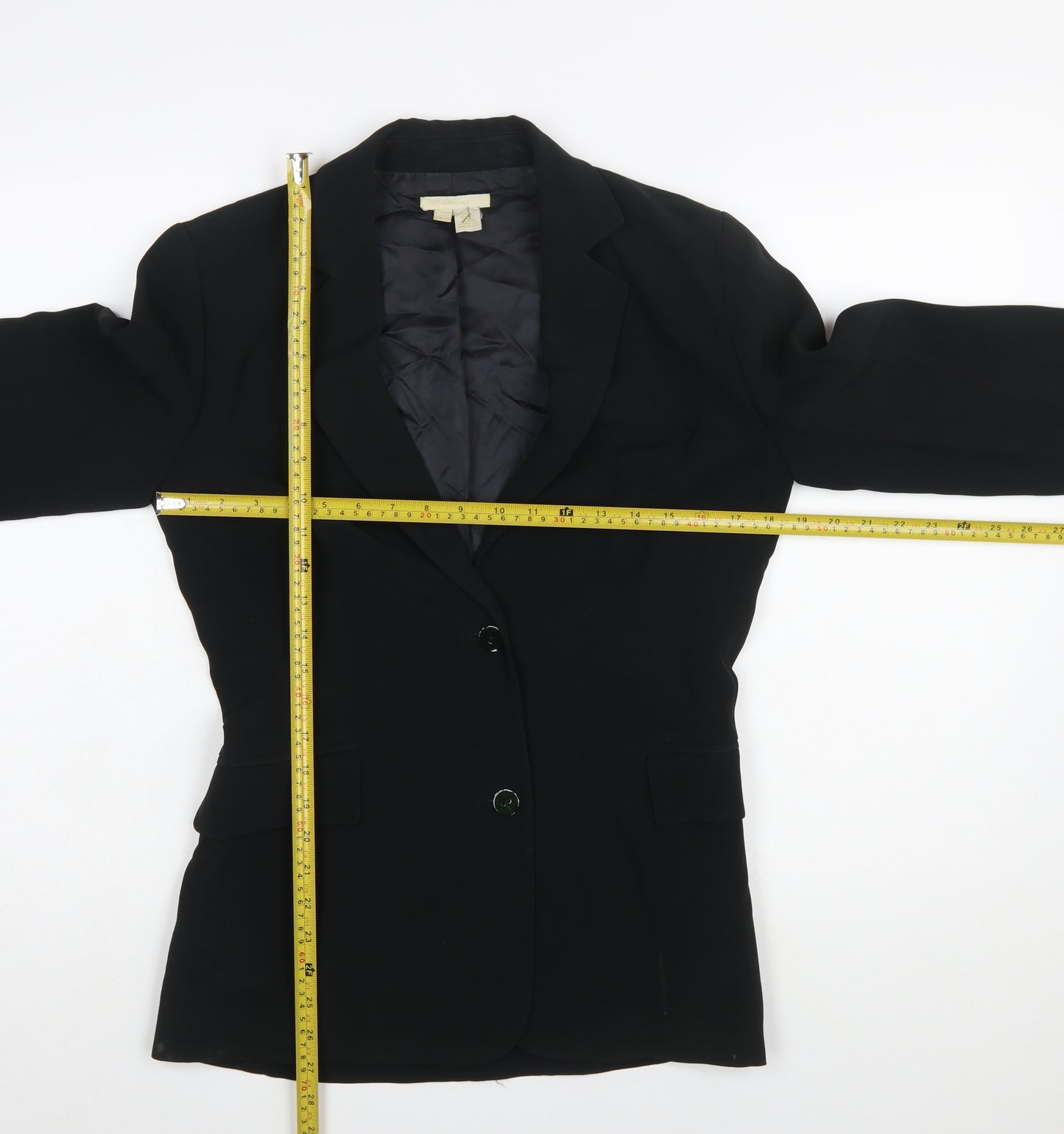 Zara Woman Black Slim Fit Single-Breasted Blazer UK 10