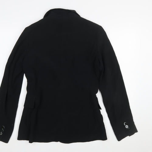 Zara Woman Black Slim Fit Single-Breasted Blazer UK 10