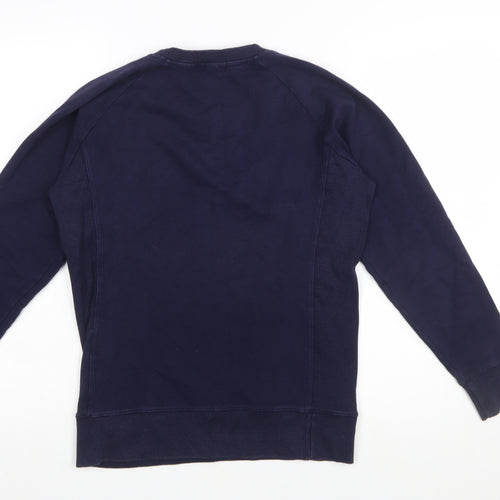 Polo Ralph Lauren Women's Navy Blue Cotton Blend Pullover Sweatshirt M