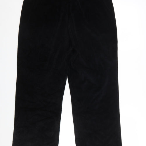 Ralph Lauren Women’s Black Velvet Straight Leg Trousers Size L