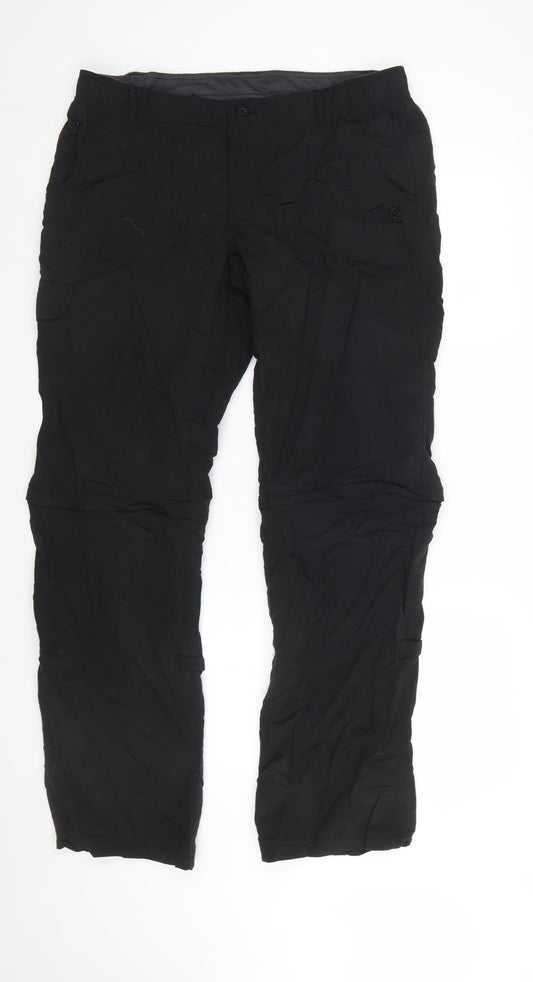 Karrimor Womens Black Size 16 Cargo Travel Trousers