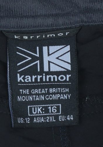 Karrimor Womens Black Size 16 Cargo Travel Trousers