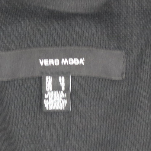 Vero Moda Womens Black Regular Fit Single-Breasted Blazer Size 12