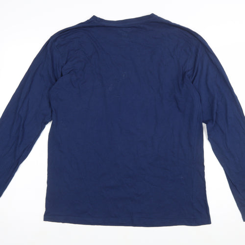 Primark Men’s Blue The Simpsons Homer Mr Plow Long Sleeve T-Shirt Size L