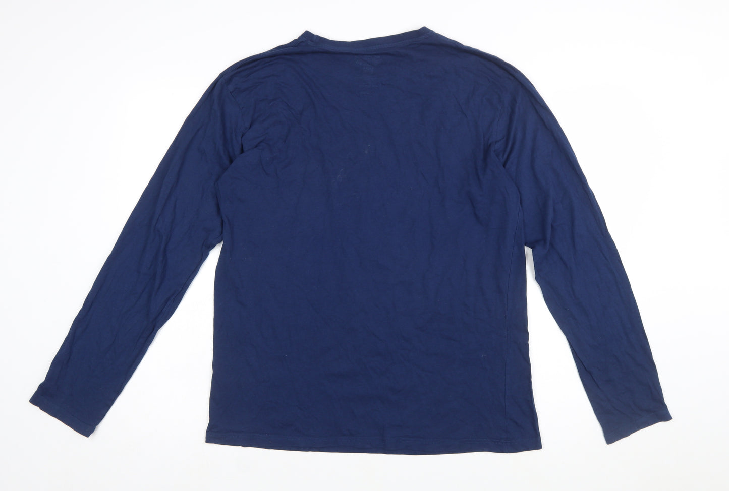 Primark Men’s Blue The Simpsons Homer Mr Plow Long Sleeve T-Shirt Size L