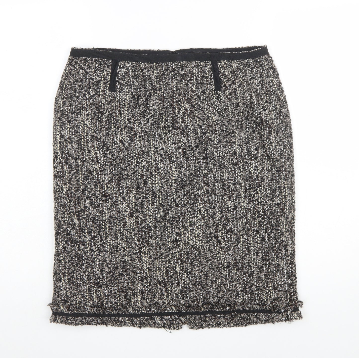 Talbots Women’s Black Tweed Straight Pencil Skirt 16P Petite Lined