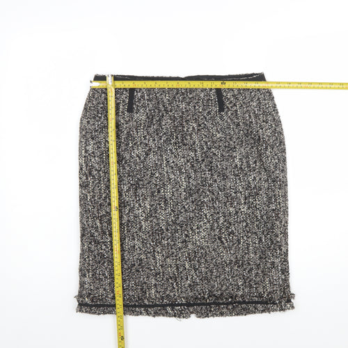 Talbots Women’s Black Tweed Straight Pencil Skirt 16P Petite Lined