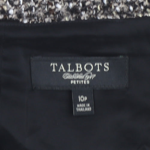 Talbots Women’s Black Tweed Straight Pencil Skirt 16P Petite Lined