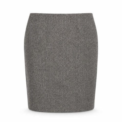Dressbarn Women Grey Tweed Pencil Skirt Size 12 Knee Length Workwear
