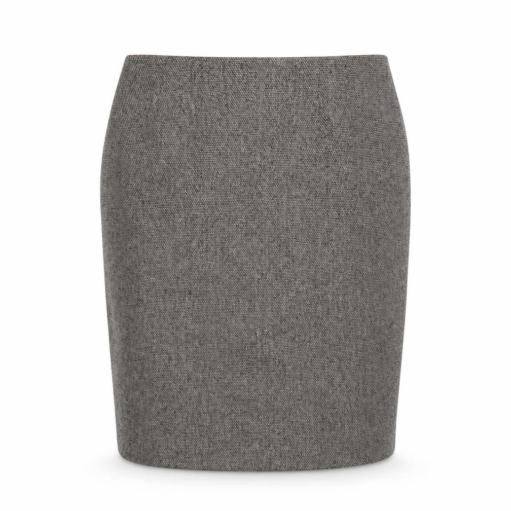 Dressbarn Women Grey Tweed Pencil Skirt Size 12 Knee Length Workwear