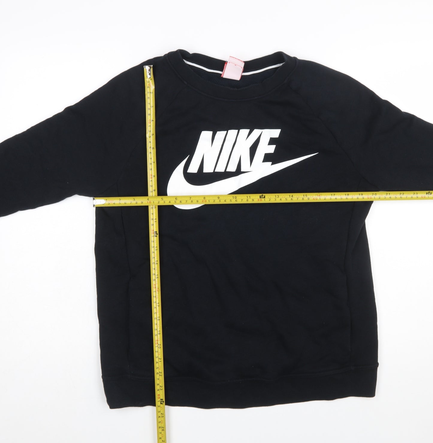 Nike Womens Black Medium Pullover Crew Neck Sweatshirt