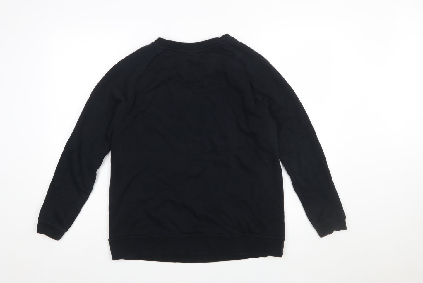 Nike Womens Black Medium Pullover Crew Neck Sweatshirt