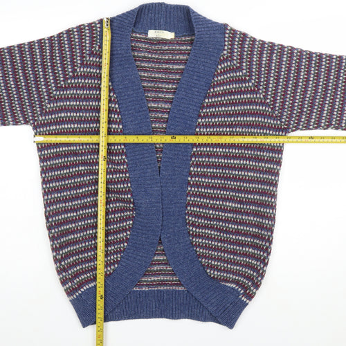 Bibico Women's Multicoloured Wool Chunky Knit Cardigan S