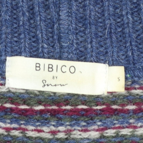 Bibico Women's Multicoloured Wool Chunky Knit Cardigan S