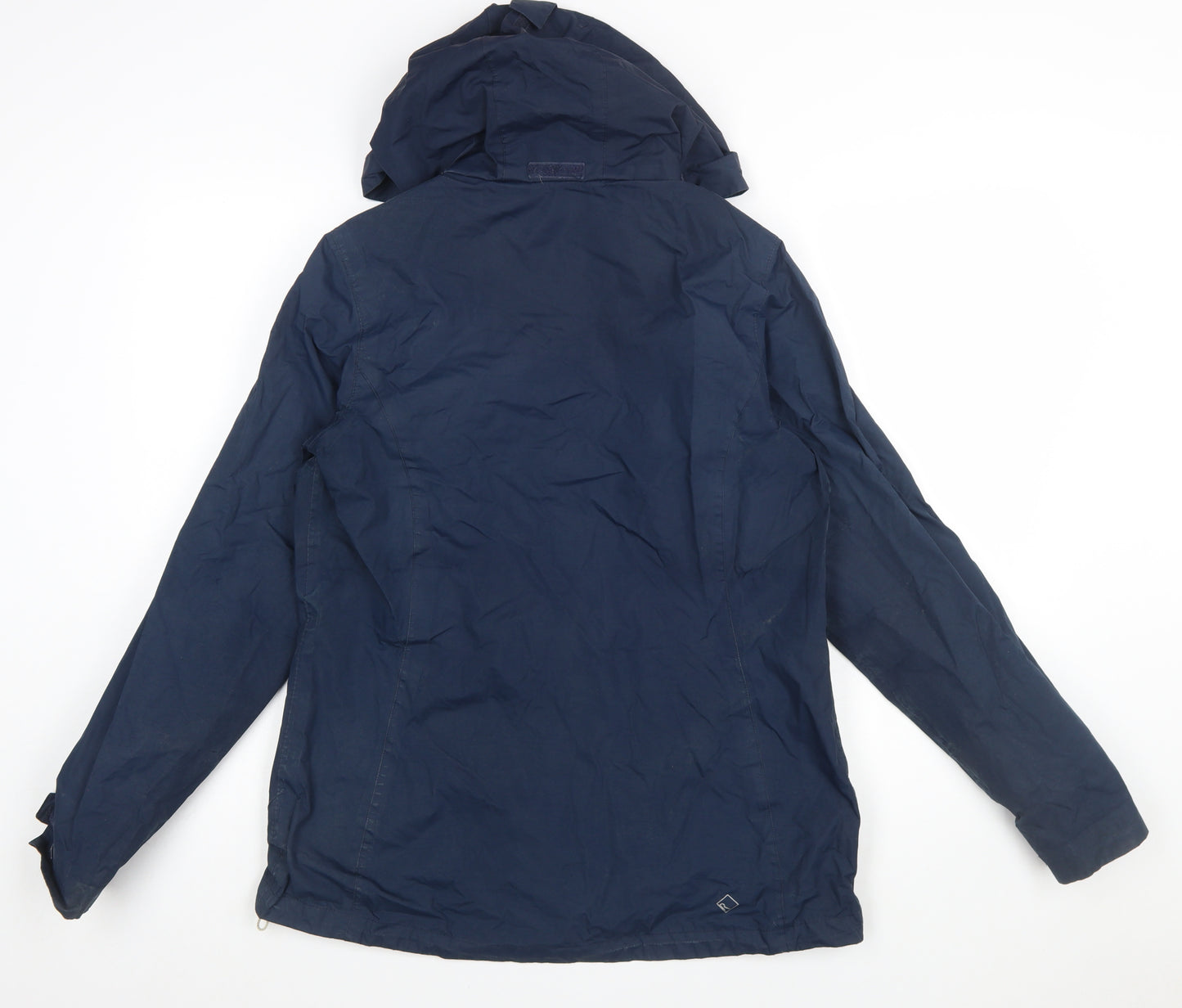 Regatta Women's Blue Waterproof Hooded Rain Jacket Size 12