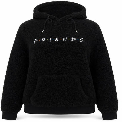 Primark Womens Black Friends Hoodie Size 12/14 Fleece Pullover