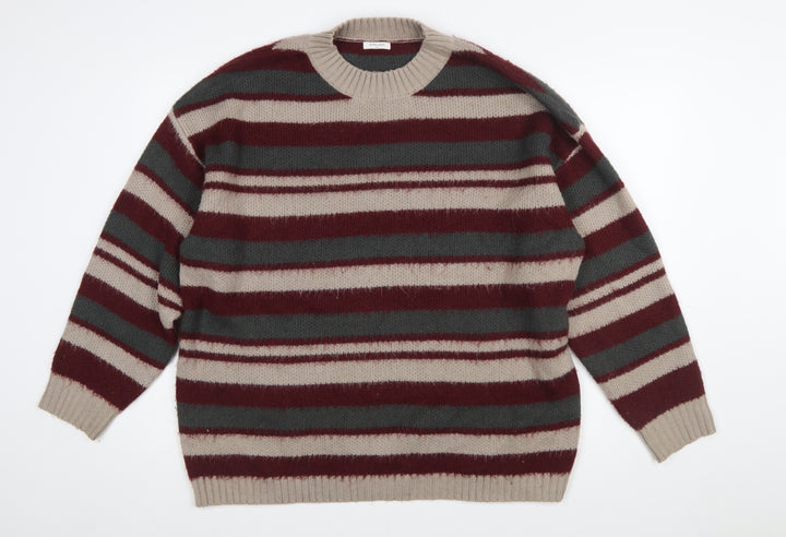 Gloria Jeans Women’s Striped Crew Neck Pullover Jumper S Multicoloured Knit