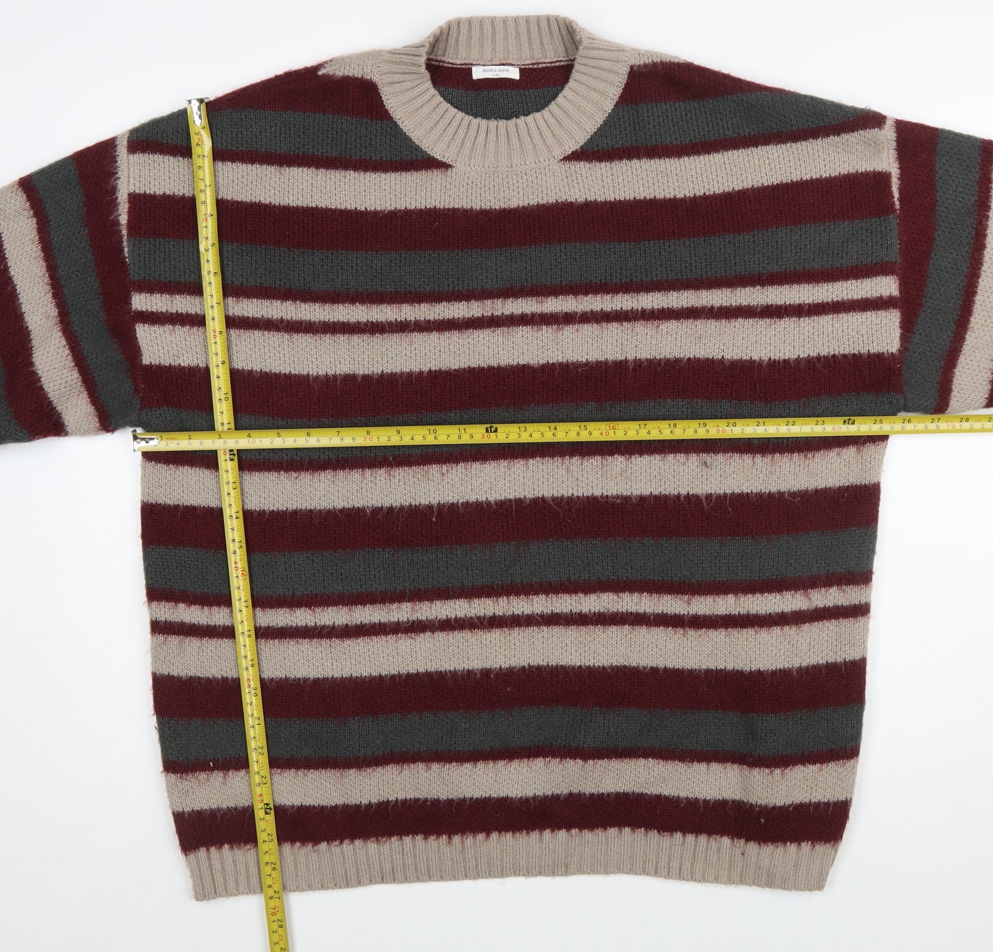Gloria Jeans Women’s Striped Crew Neck Pullover Jumper S Multicoloured Knit