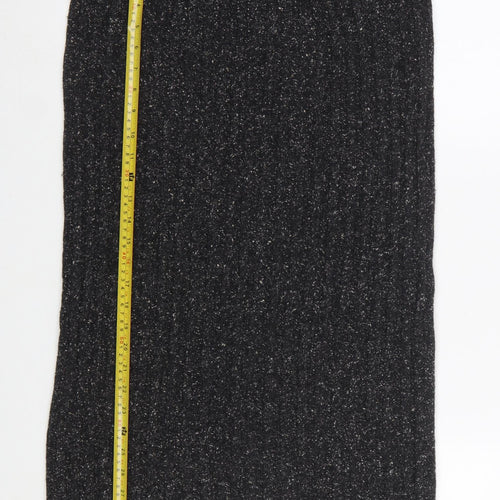 C&A Women Black Knit Midi Pencil Skirt Size 16