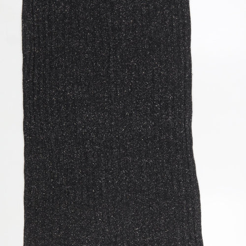 C&A Women Black Knit Midi Pencil Skirt Size 16