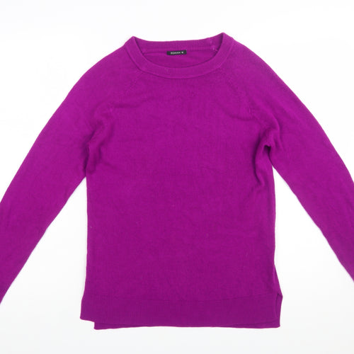 Roman Women Purple Size 10 Acrylic Long Sleeve Pullover Jumper