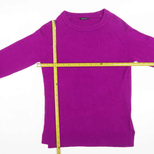 Roman Women Purple Size 10 Acrylic Long Sleeve Pullover Jumper