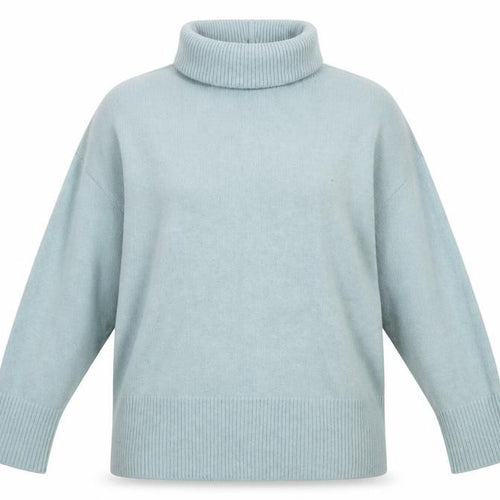 River Island Women’s Green Roll Neck Wool Blend Jumper Size L