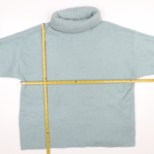 River Island Women’s Green Roll Neck Wool Blend Jumper Size L