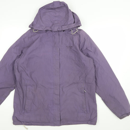 Regatta Womens Purple Waterproof Hooded Rain Jacket Size 14