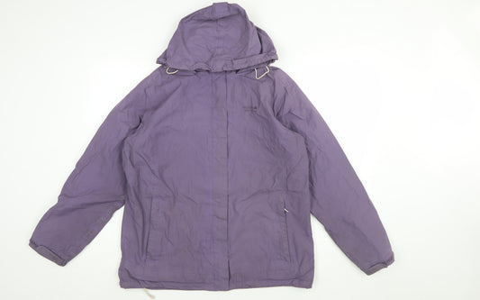 Regatta Womens Purple Waterproof Hooded Rain Jacket Size 14