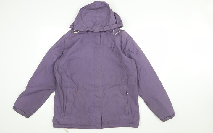 Regatta Womens Purple Waterproof Hooded Rain Jacket Size 14