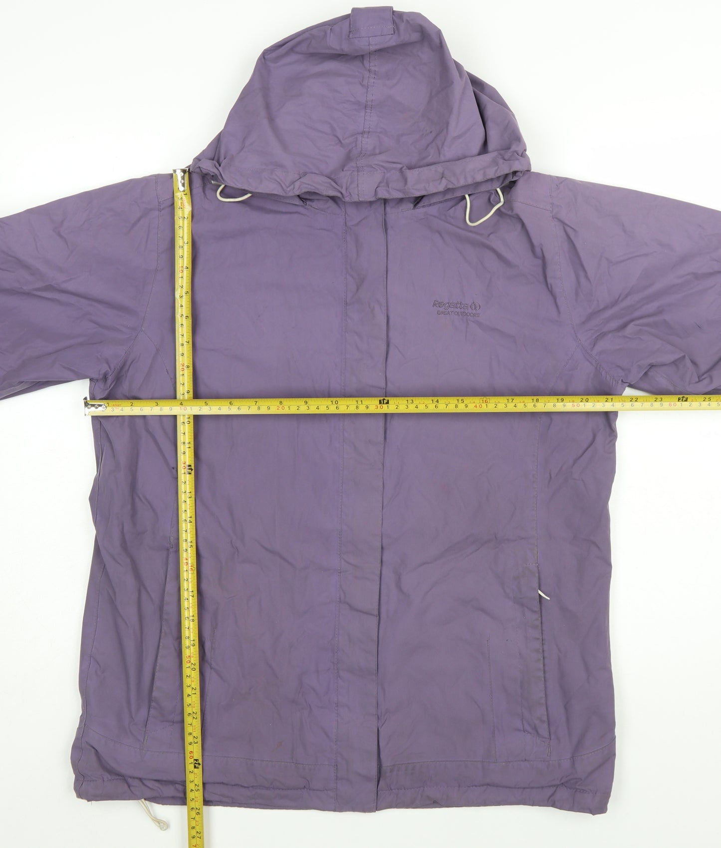 Regatta Womens Purple Waterproof Hooded Rain Jacket Size 14