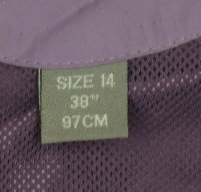 Regatta Womens Purple Waterproof Hooded Rain Jacket Size 14