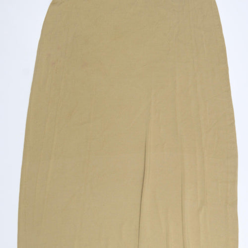 DIALOGUE Womens Beige 3XL Midi Pencil Skirt Stretch Knit