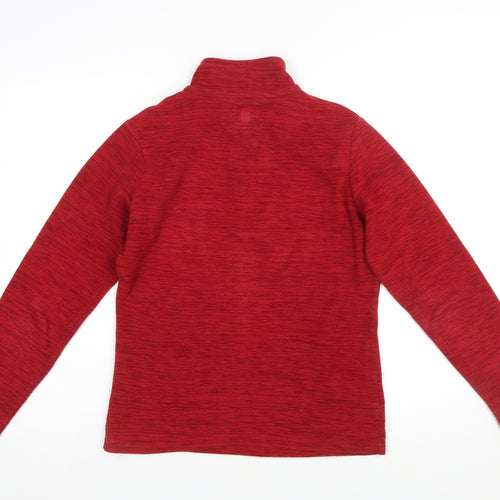 Mountain Warehouse Women Red 1/4 Zip Pullover Fleece Size 10