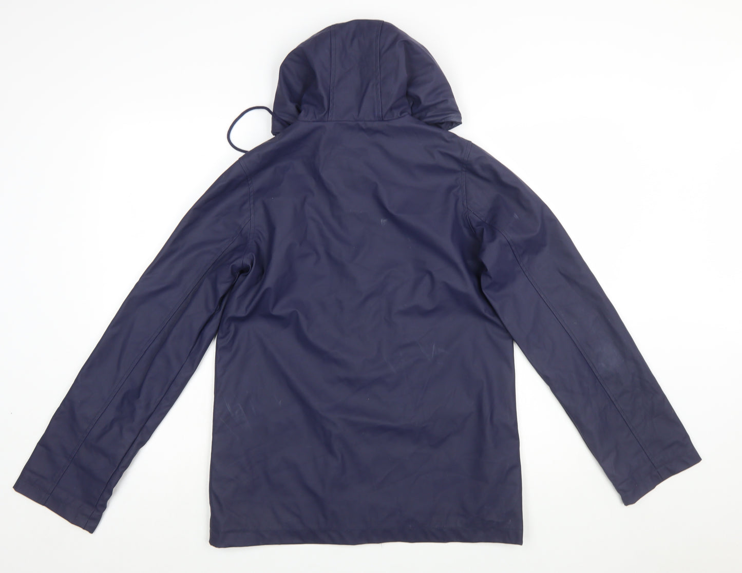 Firetrap Women's Blue Waterproof Hooded Rain Coat Jacket UK 8