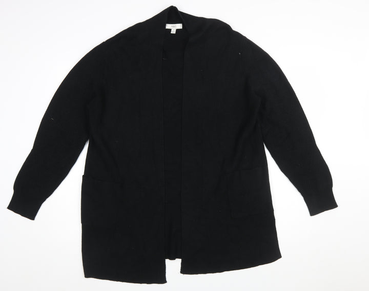 Marks and Spencer Women's Black Size 18 Open Front Cardigan