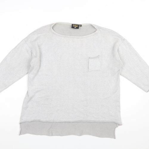 Golddigga Women Grey Knit Pullover Jumper Size 16 Classic Style