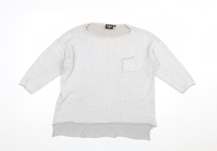 Golddigga Women Grey Knit Pullover Jumper Size 16 Classic Style